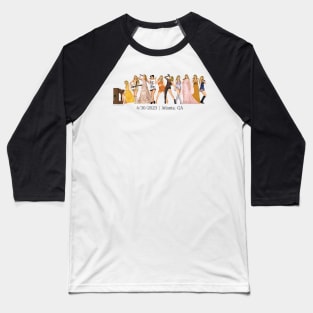 4/30 Atlanta Iconic Outfits Eras Lineup Baseball T-Shirt